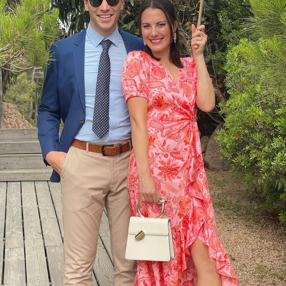 Cinq à Sept Pink Summer Dress - Picture 2 of 2